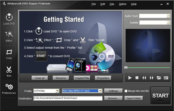 4Videosoft DVD Ripper Platinum