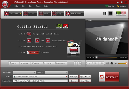 4Videosoft BlackBerry Video Converter