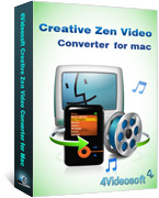 4Videosoft Mac Creative Zen Converter boxshot