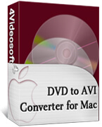 4Videosoft DVD to AVI Converter for Mac boxshot
