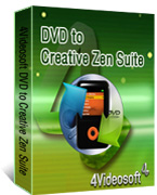 DVD to Creative Zen Suite