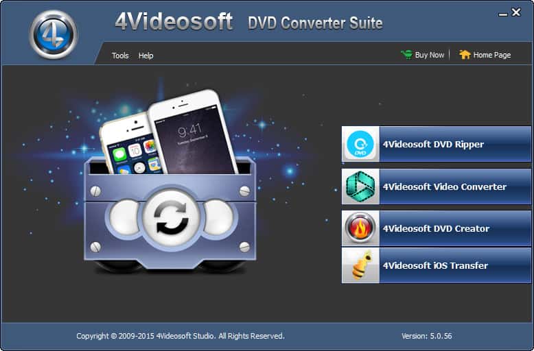Screenshot of 4Videosoft DVD Converter Suite Platinum