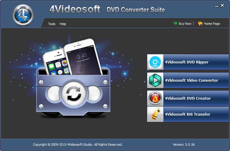 Screenshot of 4Videosoft DVD Converter Suite 5.2.06