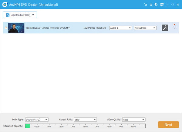 Screenshot of 4Videosoft DVD Creator