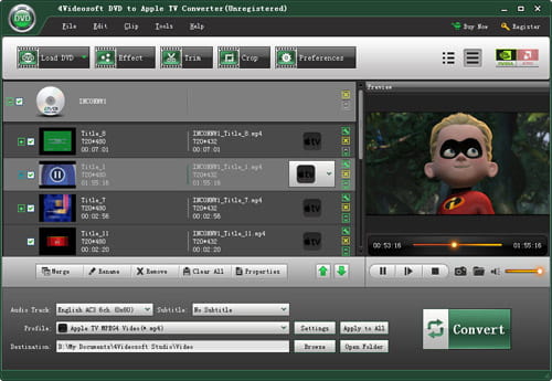 Load DVD files