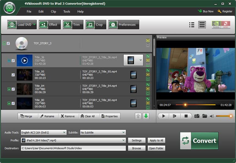4Videosoft DVD to iPad 3 Converter Screenshot