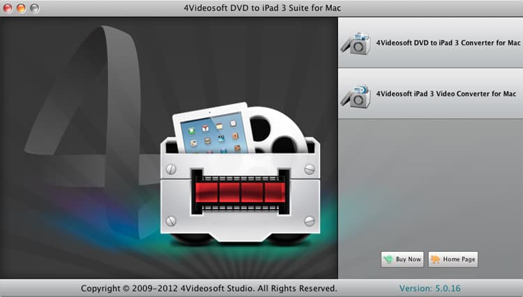 4Videosoft DVD to iPad 3 Suite for Mac Screenshot