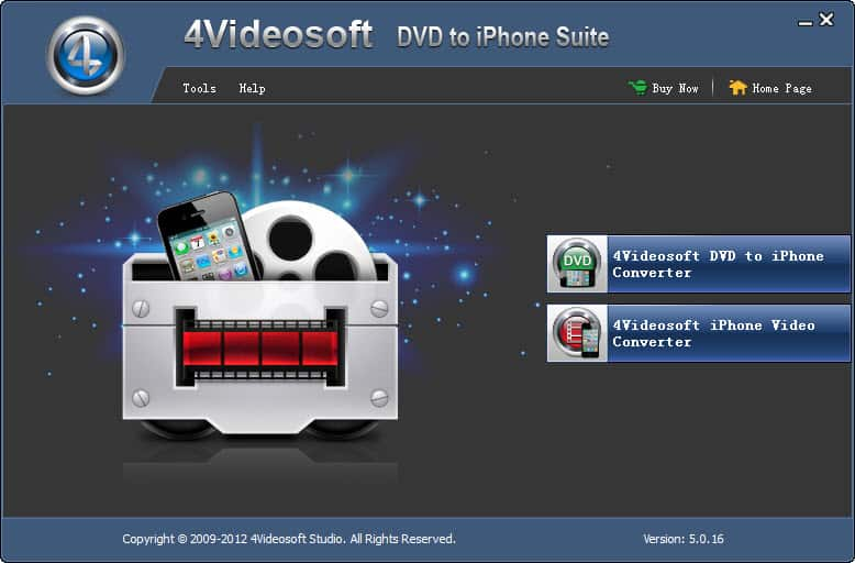 Screenshot of 4Videosoft DVD to iPhone Suite