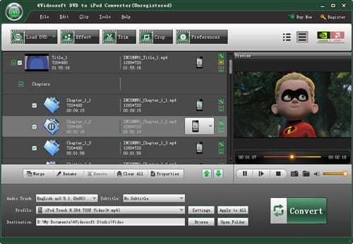 Load DVD files
