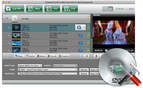 DVD to MOV converter Mac Settings