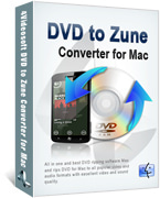 DVD to Zune Converter for Mac box