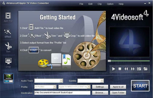 4Videosoft Apple TV Video Converter