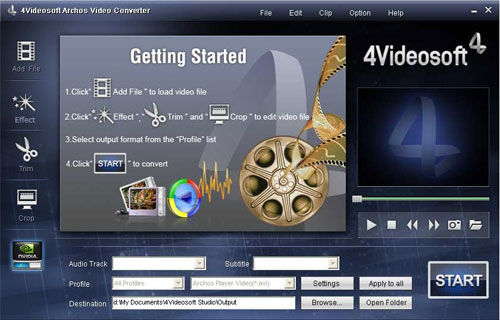 4Videosoft Archos Video Converter