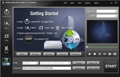 4Videosoft DVD to Apple TV Converter