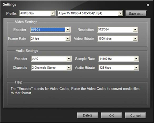 settings
