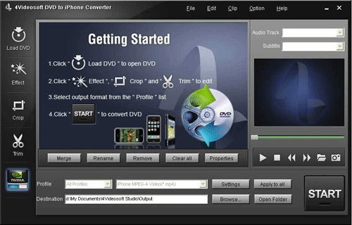 4Videosoft DVD to iPhone Converter
