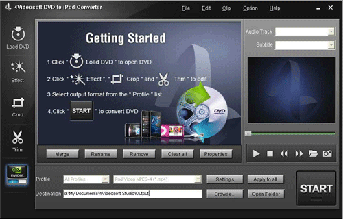 4Videosoft DVD to iPod Converter