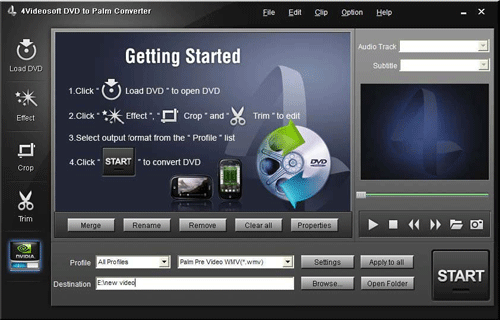 4Videosoft DVD to Palm Converter