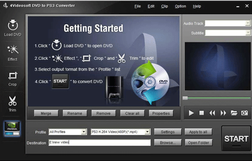 4Videosoft DVD to PS3 Converter
