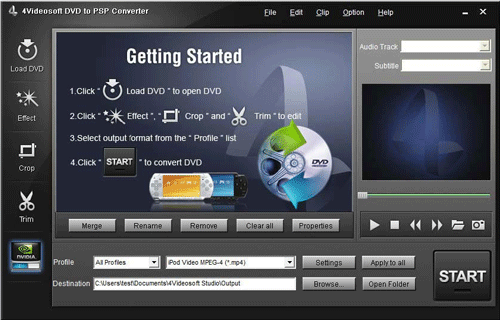 4Videosoft DVD to PSP Converter
