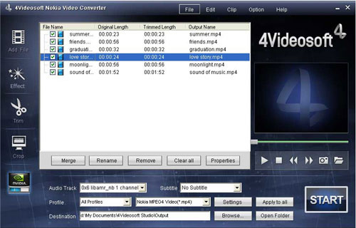 4Videosoft Nokia Video Converter - load file