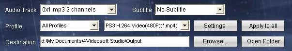 output settings