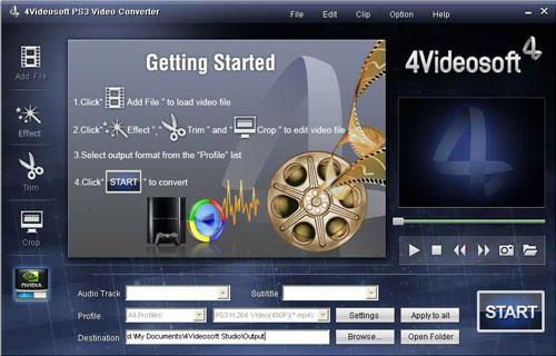 4Videosoft PS3 Video Converter