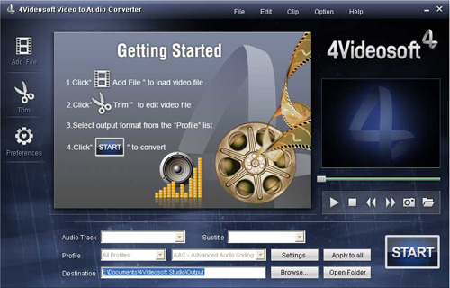 4Videosoft Video to Audio Converter