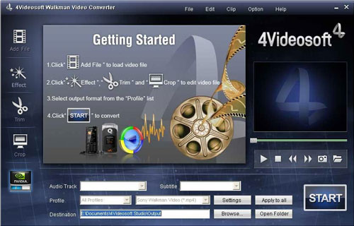 4Videosoft Walkman Video Converter