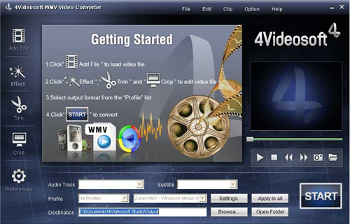 4Videosoft WMV Video Converter