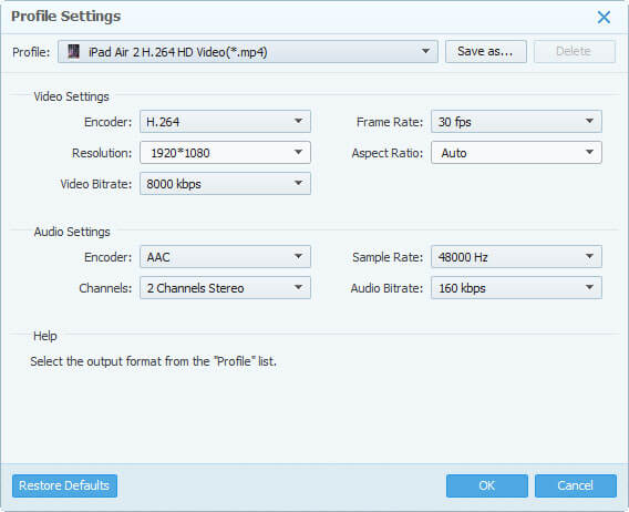 Set output parameters