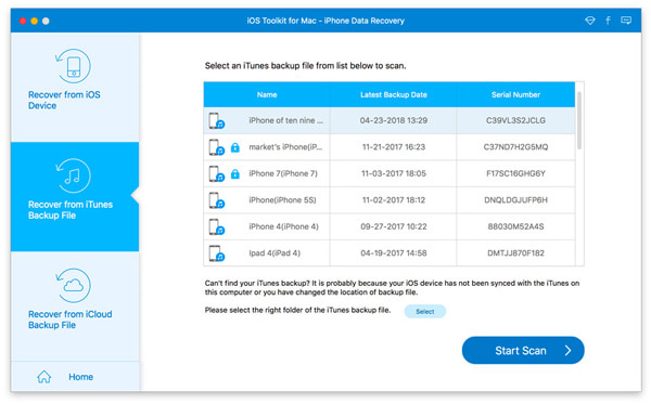 recover from ios device