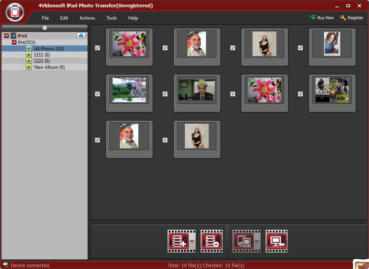 Screenshot of 4Videosoft iPad Photo Transfer 6.0.10