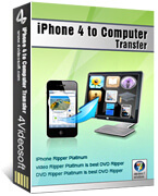 4Videosoft iPhone 4 to Computer Transfer boxshot