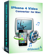 4Videosoft Mac iPhone 4 Video Converter boxshot