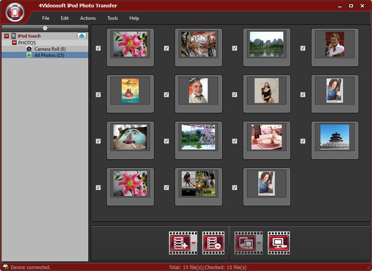 4Videosoft iPod Photo Transfer Screenshot