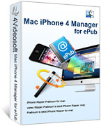 4Videosoft Mac iPhone 4 Manager for ePub box