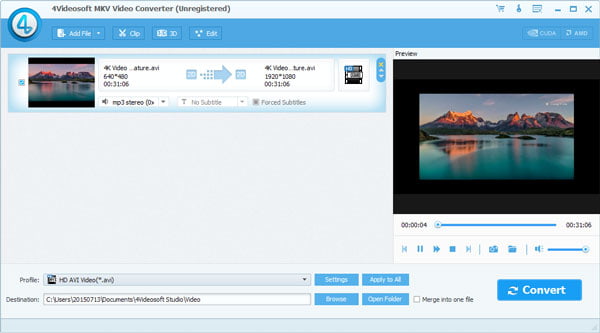 MKV to AVI Converter