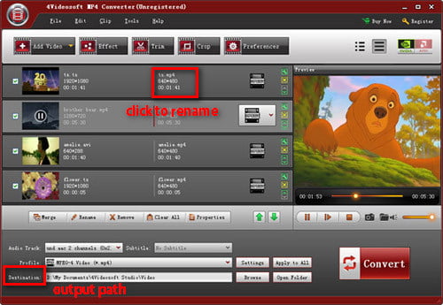 rename video