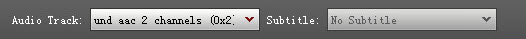 choose audio track and subtitle