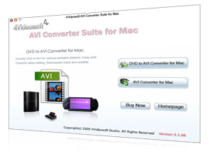 AVI Converter Suite for Mac Screen