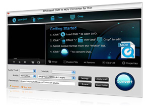 DVD to MOV Converter for Mac Screen
