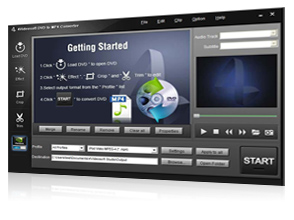 DVD to MP4 Converter Screen