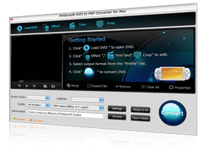 DVD to PSP Converter for Mac Screen