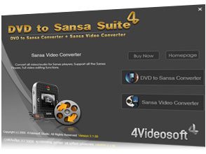 DVD to PSP Suite Screen