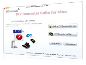 FLV Converter Suite for Mac Screen