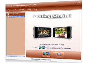 iPhone to Computer Transfer Screen