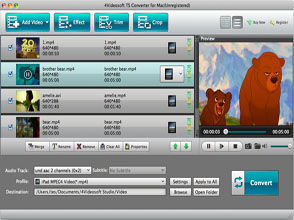 TS Converter for Mac Screen