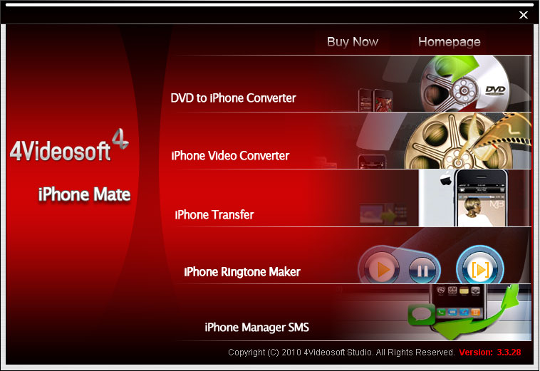 Screenshot of 4Videosoft iPhone Mate 3.3.08