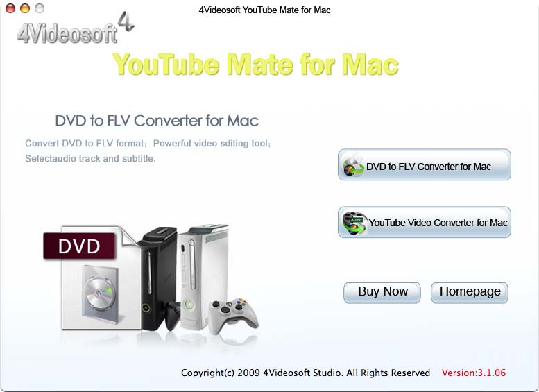 Screenshot of 4Videosoft YouTube Mate for Mac 3.1.06